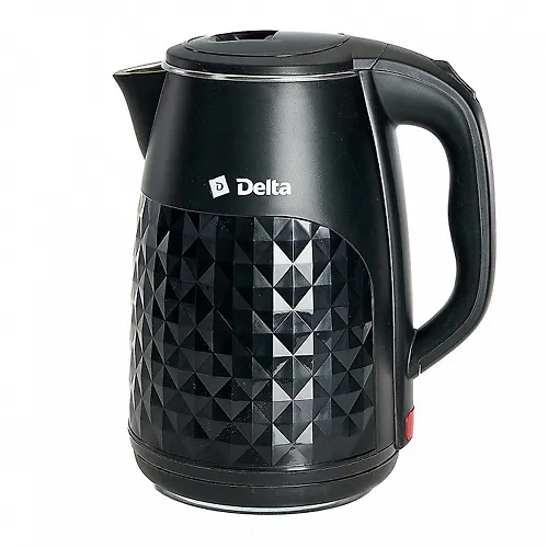 CHajnik DELTA DL-1103 plastik dvojnaya stenka chernyj, 1500Vt., 2,5l_1