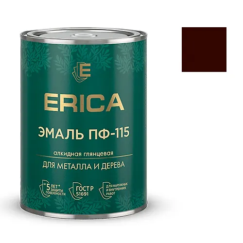 Emal PF-115 ERICA glyantsevaya korichnevaya 0,8 kg_1