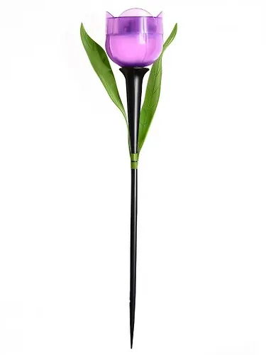 Sadovyj svetilnik na solnechnoj bataree USL-C-453/PT305 PURPLE TULIP (UL-00004278)_2