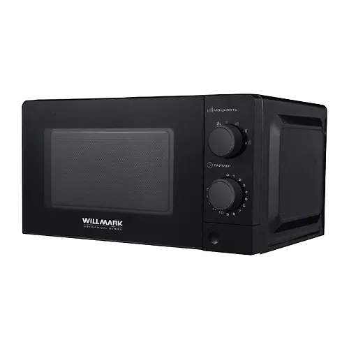 Mikrovolnovaya pech WILLMARK WMO-202MB (20l,700Vt,mehanich.PU,knopka d/l otkr.dvertsy,6 ur.moschn,chernaya)_1