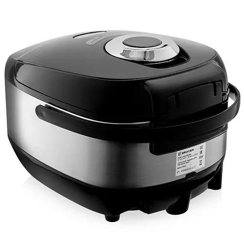 Multivarka BRAYER 2402BR 1250Vt, 4l, 12 programm, tajmer 24ch, multipovar, semnaya kryshka_3