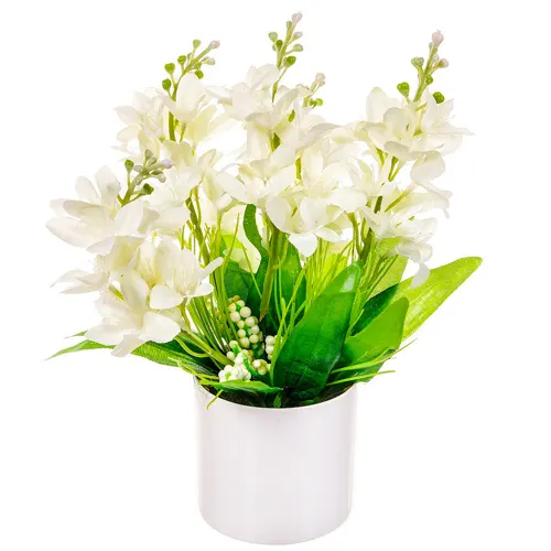 TSvetok iskusstvennyj dekorativnyj Kompozitsiya, v kashpo, 22 sm, v assortimente, Y4-3021 (341524)_1