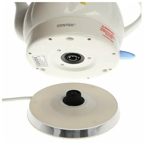 CHajnik Centek CT-0062 2.0l, 2000W, superbelaya keramika, relefnyj korpus (RED GERBER)_2