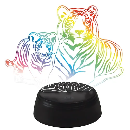 Svetilnik dekorativnyj s effektom 3D ULI-M508 RGB/3AA TIGER FAMILY/BLACK UL-00008403_1