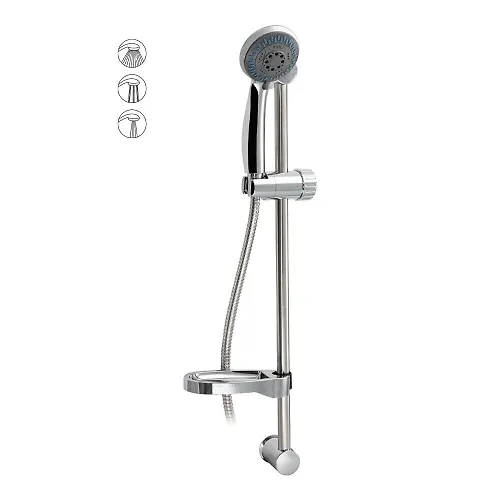 Stojka dushevaya CHehiya 53.5 sm s massazhnoj lejkoj i mylnitsej , vysota - 590 mm METAL 1_1