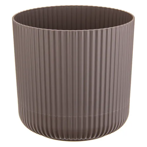 Kashpo VELVET D180mm 3,6l s pristegnutym poddonom seryj M3182_1