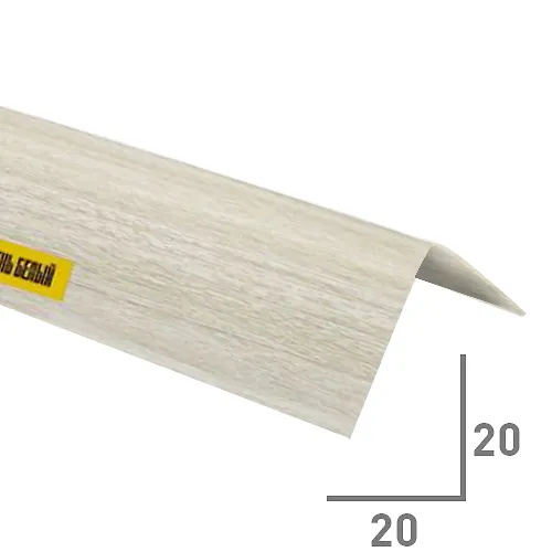 Ugol   20x20 mm  YAsen belyj 