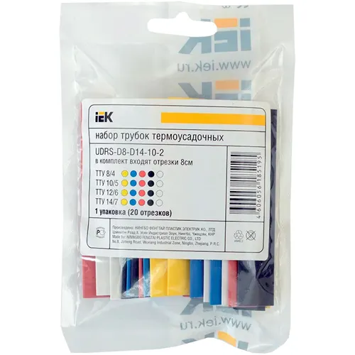 Nabor TTU 2/1, 4/2, 6/3, 8/4 ZHZ, S, K, CH 16h10sm/upak IEK art.UDRS-D2-D8-10-1_1