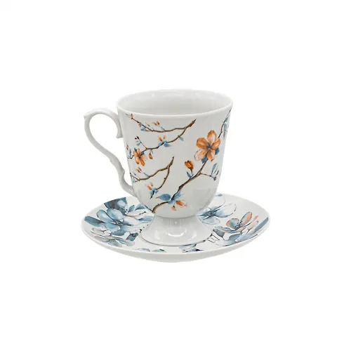 Bokal s blyudtsem 600 ml Klassicheskij Mgnoveniya vesny (farfor) , r.1837_1