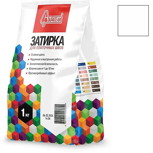 Zatirka dlya plitochnyh shvov 002 belaya 1 kg Starateli_1
