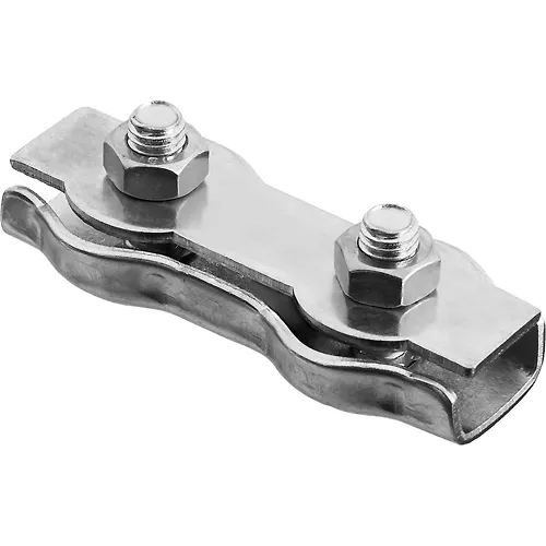 Zazhim trosa dvojnoj, 2mm, 100 sht, otsinkovannyj, ZUBR 4-304445-02_1