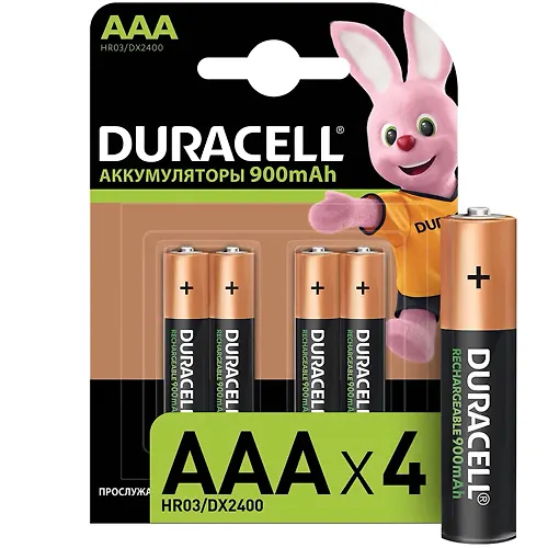 Akkumulyator DURACELL HR03 AAA 900mAch uzhe zaryazheny BL4_2