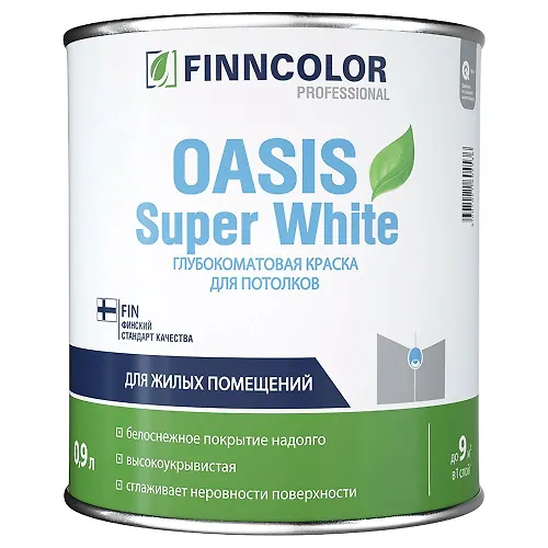 OASIS SUPER WHITE kraska dlya potolkov 0,9l_1