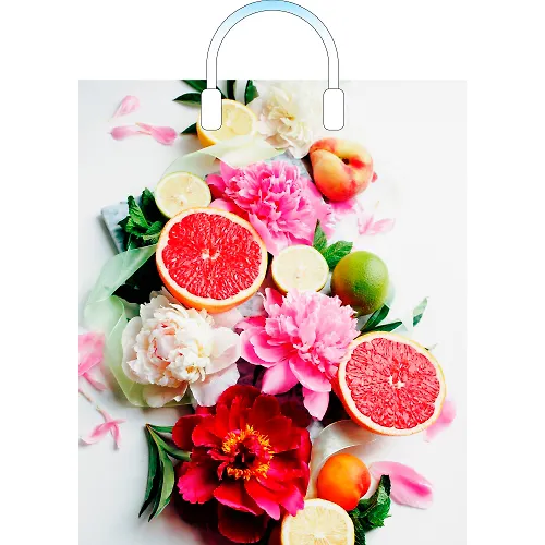 Paket PE s plastmassovymi ruchkami 38h45+3 (90) Artplast h150 (Letnij tsitrus) Rossiya 2200003814590 PL_1