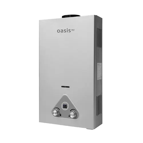 Gazovaya kolonka Oasis Eco 24 kVt serebro (D) displej_1