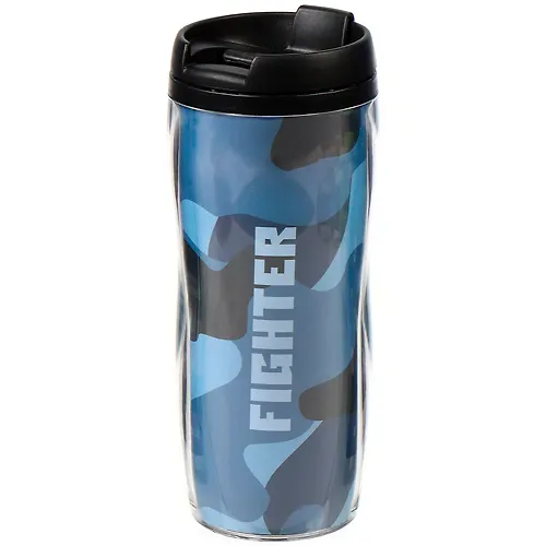 Termokruzhka plastik, 0.38 l, Daniks, kolba plastik, YYCF001-29 (440183)_1