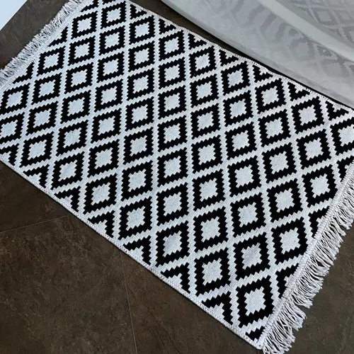 Kovrik dlya vannoj DEKOTEX KILIM GOLD 60h120 sm, chernyj-seryj_1