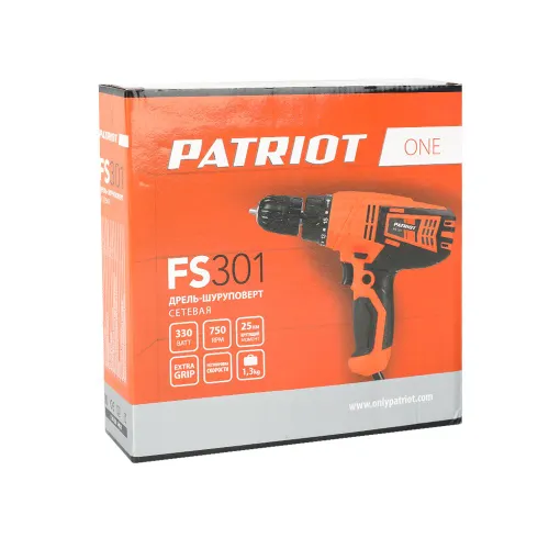 Drel-shurupovert setevaya PATRIOT FS 301, 1 skor., moschnost 330 Vt, maks. krutyaschij moment 25 Nm, byst_4
