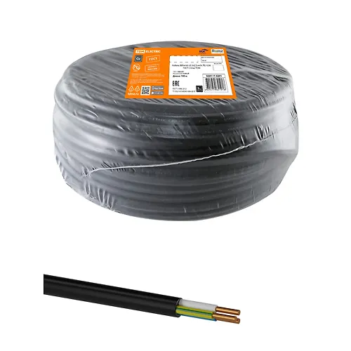 Kabel VVGng(A)-LS 3h2,5 ok(N, PE)-0,66 GOST (100m) TDM (SQ0117-0201)_1