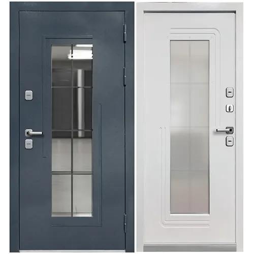 Dver metallicheskaya klimaticheskaya Ferroni Luxor Termo 7 Bukle Grafit 960 pravaya_1