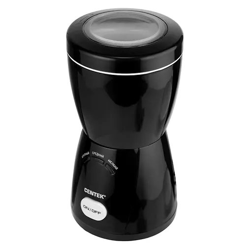 Kofemolka Centek CT-1354 BL chernyj, 200 Vt, 70 g, avtopomol (3 urovnya), 3 LED indikatora_1