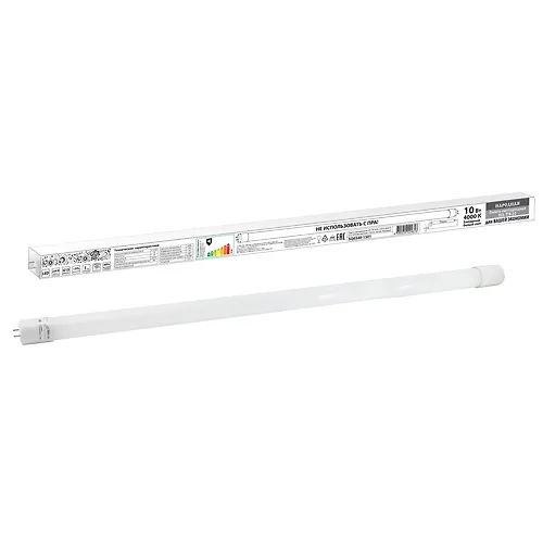 Lampa svetodiodnaya NL-T8-10 Vt-230 V-4000 K G13, 600 mm, matovaya, steklo, Narodnaya (SQ0340-1501)_1