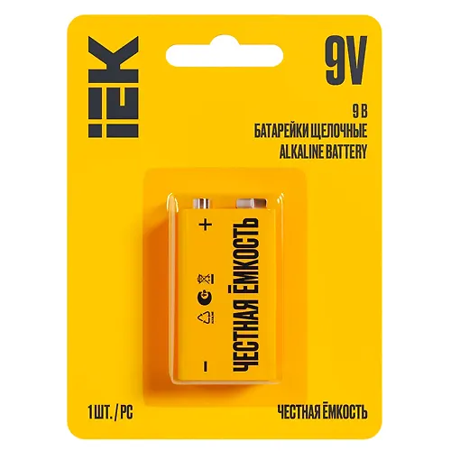 Batarejka schelochnaya Alkaline 6LR61 9V (1sht/blister) Iek_1