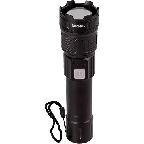 Fonar ruchnoj KOSMOS (KOC122Lit) akkum/5Vt P50 LED/ZOOM/Li-ion 1200mAh/ABS_1