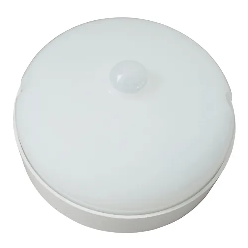 Svetilnik svetodiodnyj vlagozaschischennyj ULW-Q243 12W-4000K-NL SENSOR IP65 WHITE s datchikom osveschennosti i dvizheniya, krug_1
