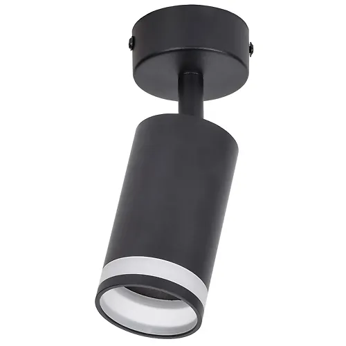LIGHTING Svetilnik 4006 nakladnoj nasteno-potolochnyj pod lampu GU10 chernyj IEK_1