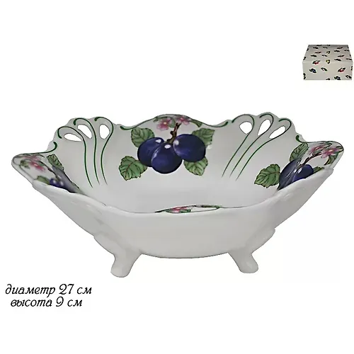 Fruktovnitsa 27sm. FRUKTY v pod.up.(h8)Farfor art.105-560_1