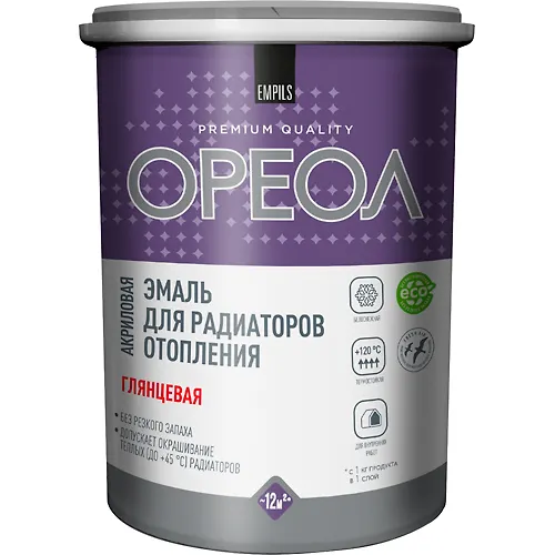 Emal dlya radiatorov akrilovaya glyantsevaya Oreol 3 kg_1