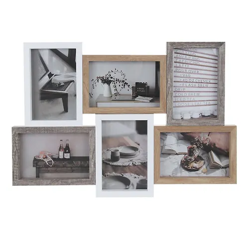 Fotoramka na 6 foto, 6 fotografij na 10x15 sm, MDF, art.6 (424-009)_1
