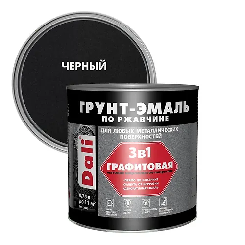 Grafitovaya grunt-emal po rzhavchine DALI 0,75 l chernyj_1