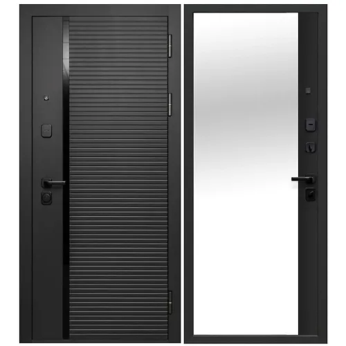 Dver metallicheskaya Ferroni 9 sm CHernoe zerkalo Satin chernyj 860 pravaya_1