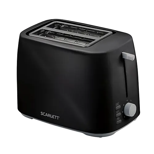 Toster Scarlett SC-TM11068 chernyj, 800Vt, 7 stepenej, podogrev, otmena, razmorazhivanie_1