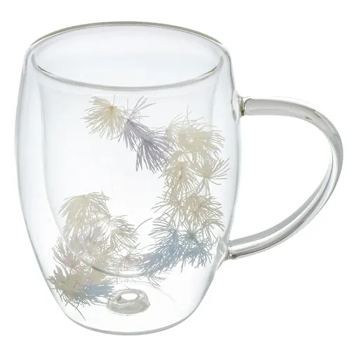 Kruzhka steklo, 350 ml, Perya, dvojnye stenki, v individualnoj upakovke, B060693 (484015)_1