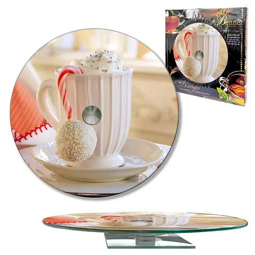 Blyudo krugloe vraschayuscheesya d 280 mm, steklo (105-1350)_1