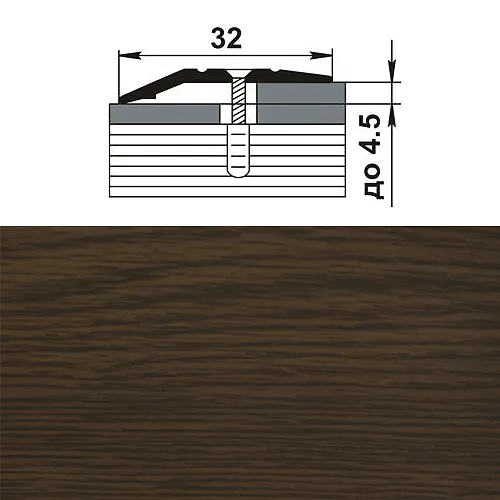 Profil raznourovnevyj PR 03.900.091 dub temnyj_1