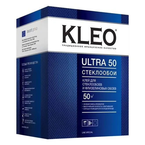 Kleo ULTRA 50 klej dlya steklooboev i flizelinovyh oboev_1