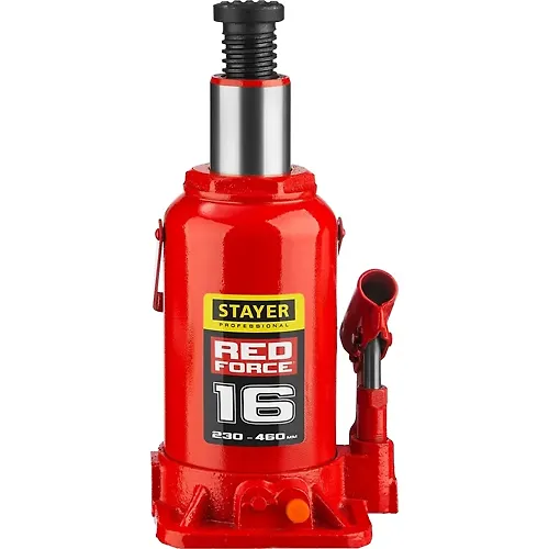 STAYER RED FORCE, 16 t, 230 - 460 mm, butylochnyj gidravlicheskij domkrat, Professional (43160-16) 431_1