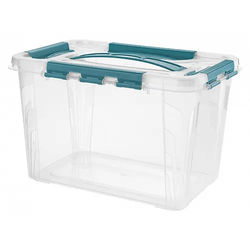 YAschik dlya hraneniya univer. s zamkami i ruchkoj 'grand box', 290h190h180mm, 6,65l (goluboj) art.4332002_1