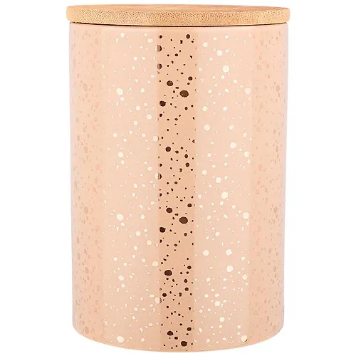 Emkost dlya sypuchih produktov s bambuk.kryshkoj 10*10*14.7 sm. / 650 ml. 490-434_2
