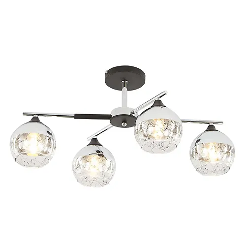 ESCADA Potolochnyj svetilnik Escada 693/4P E27*60W Black Chrome_1