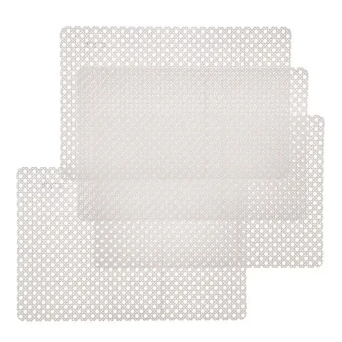Nabor salfetok polimer, 45h30 sm, pryamougolnyj, 4 sht, dlya stola, belyj, Set, Y4-9143_1