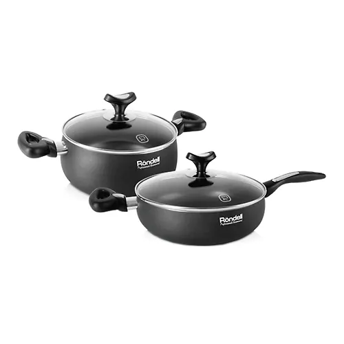 Nabor posudy 4 pr. (kastryulya 20sm, sotejnik s/kr 24 sm) Daily RAS-1196 (BK) (Rondell)_1