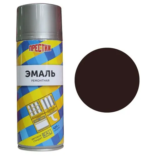 Emal remontnaya akrilovaya aerozolnaya RAL-8017 KORICHNEVYJ 