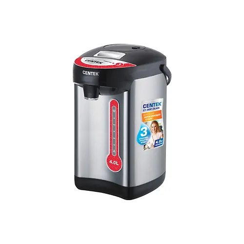Termopot Centek CT-0081 Black (chern.) 4l, 750Vt, 3 sposoba podachi vody, korpus iz nerzh.stali_1
