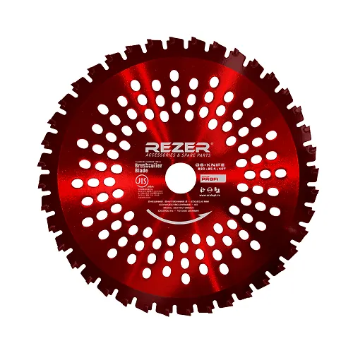 GS-Knife PROFI 230mm x 25.4mm x 1.3mm x 40T nozh d/benzokosy 40 zubev JIS-standart (25/50 sht. v koro_1