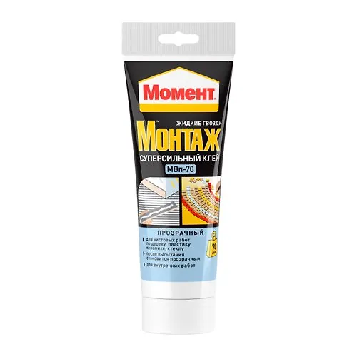 Moment Montazh Supersilnyj Prozrachnyj MVp-70, 185 g_1